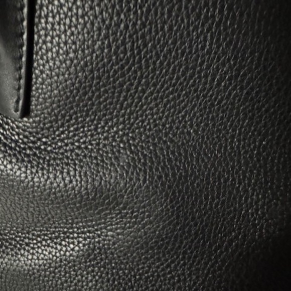 Michael Kors Collection Large Pebble Calf Leather Satchel - Black - Picture 11 of 13